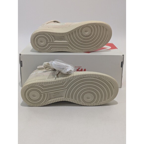 Nike Air Force 1 Mid SP Stussy Fossil Hemp DJ7841-200 Men’s 5.5 / Women’s 7 - Picture 8 of 10